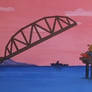 Open drawbridge