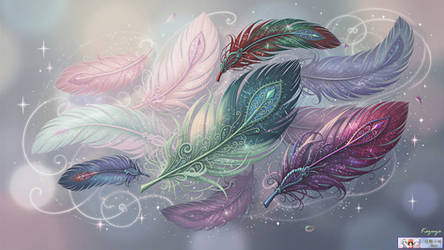 Free wallpaper - Feathers
