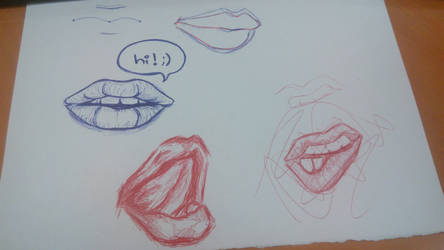 lips sketches