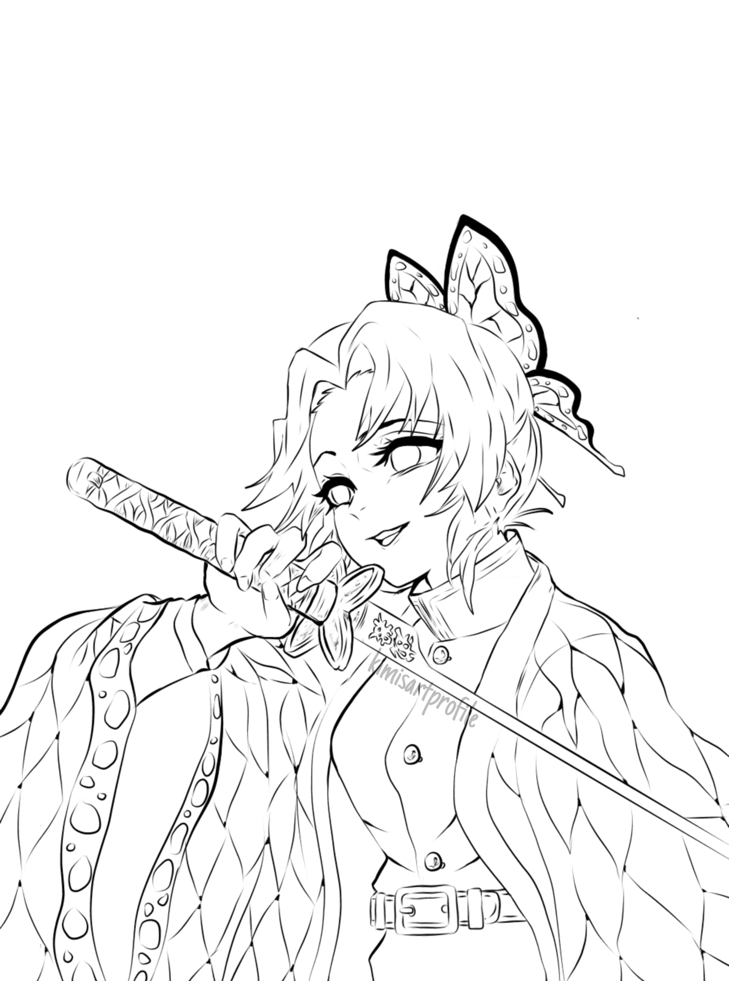 Shinobu Coloring Sheet