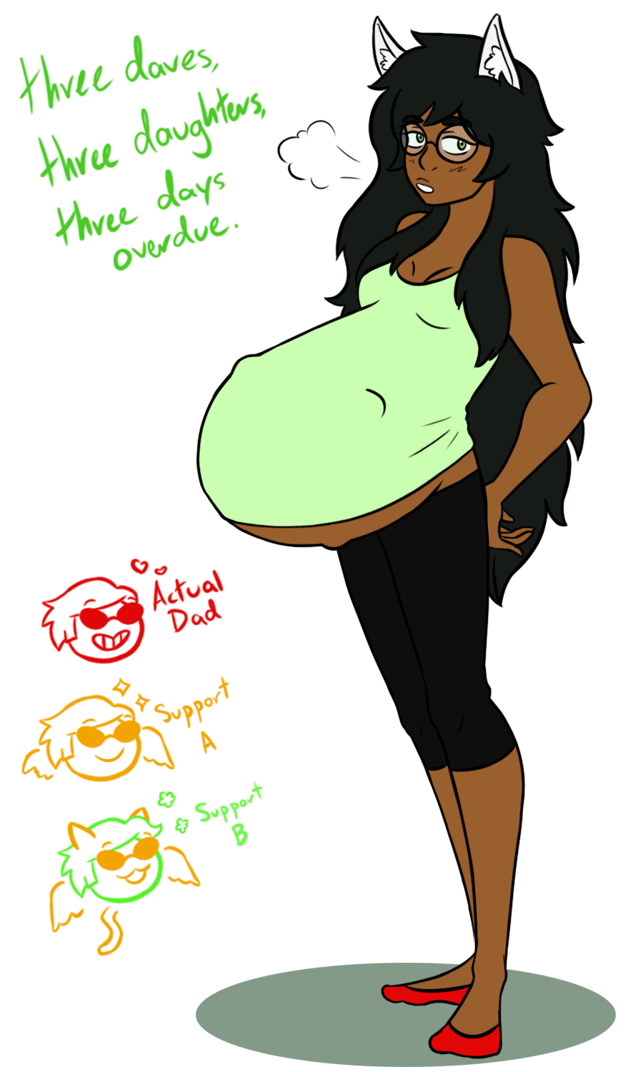 Pregnant Jade by rainbirdd on DeviantArt