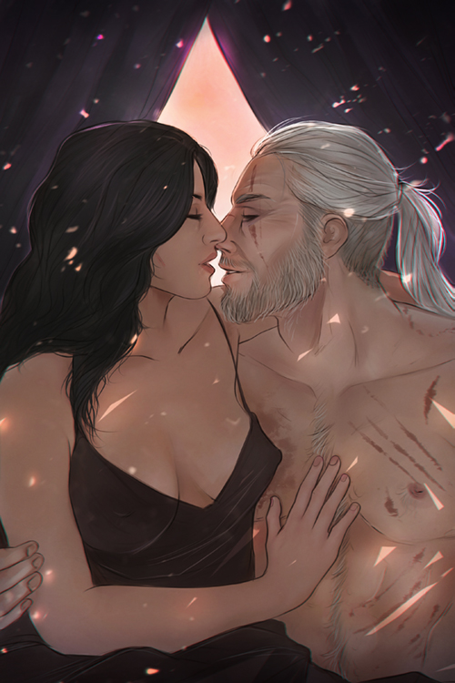 Geralt and Yennefer COMMISSION