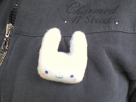 Cute White Bunny Pin