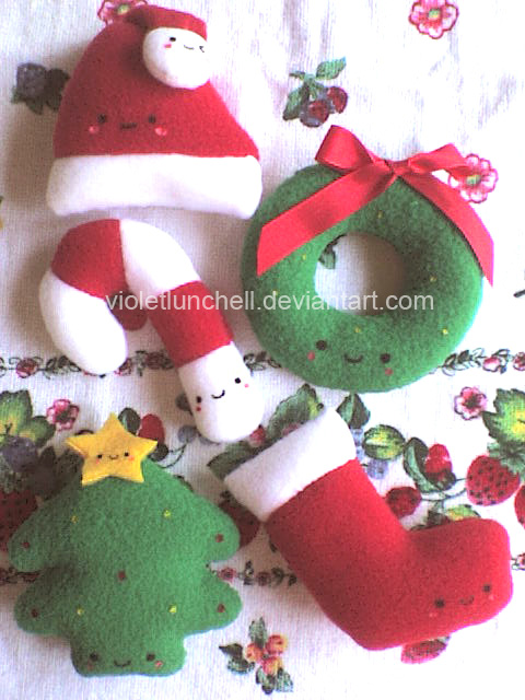 cute christmas plushies