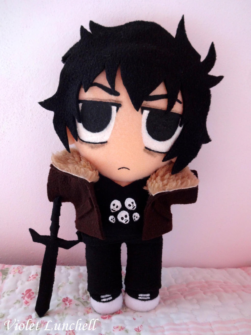 Percy Jackson Nico di Angelo plushie by VioletLunchell on DeviantArt