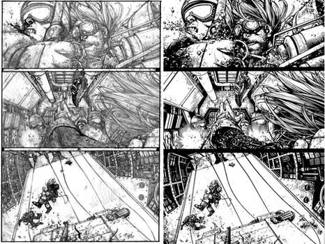 Wild Blue Yonder Issue 6 Page 16 Pencils and inks