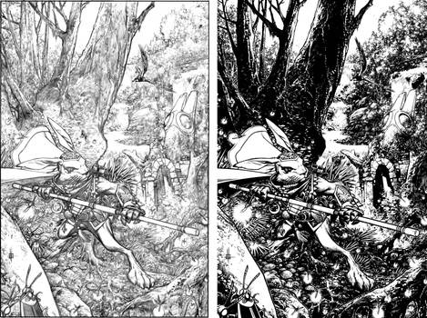 Buck Cover pencils and inks