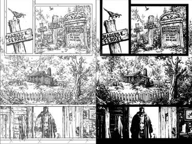 Hellboy Issue1 page 1 pencils and inks