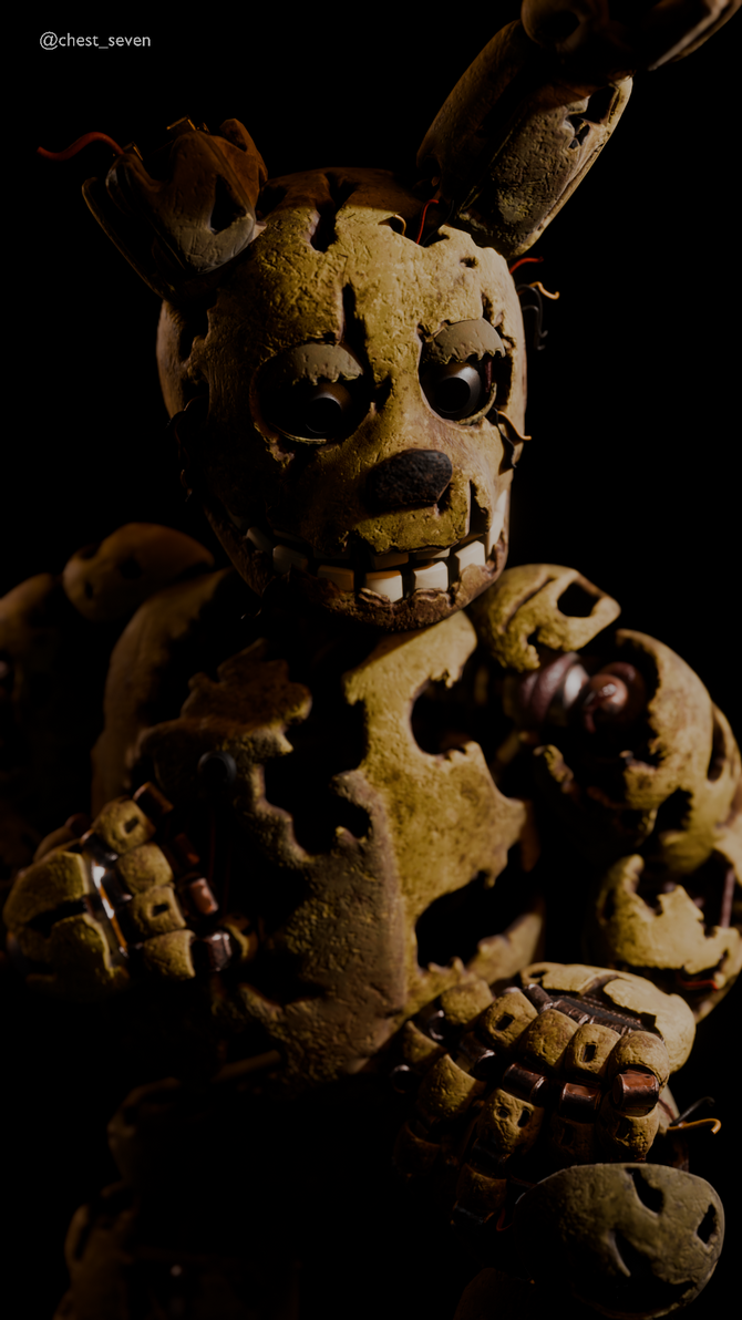 Spring Trap Render Simple Simple Springtrap render by SevenChest on DeviantArt