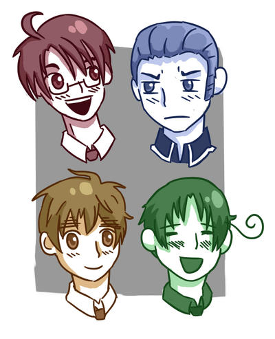 Hetalia headshots