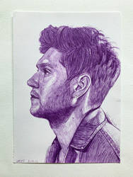 Niall Horan in purple pen by me :)