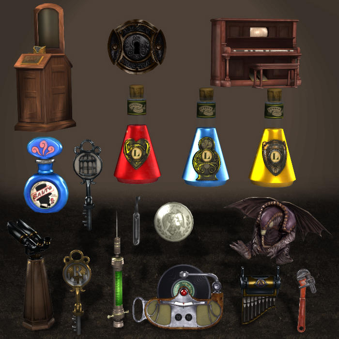 Bioshock Object Prop BioShock Infinite Props Pack 1B by ArmachamCorp on DeviantArt