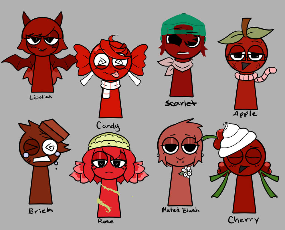 Sprunki Rred Sprunki Collection Red - 4-8 Open - 5$ USD by XxDollieFluffxX on DeviantArt