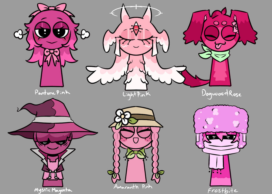 Sprunki Collection Pink - 6/6 - 5$ USD by i-Chrystophylux on DeviantArt