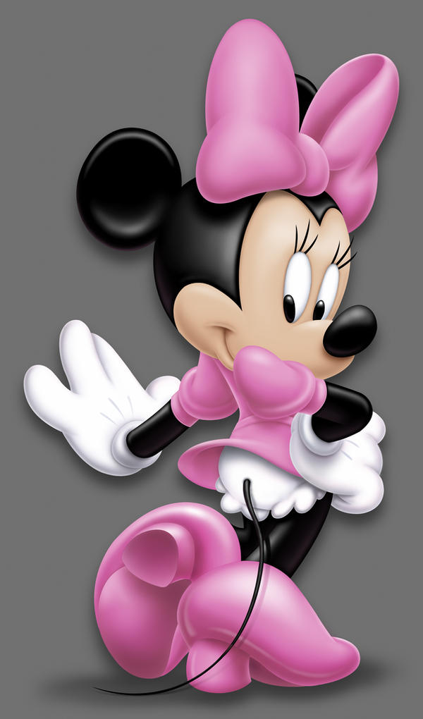 Minnie Mouse struts her stuff