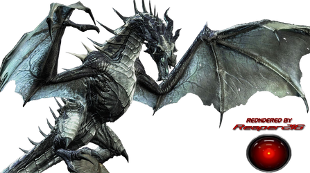 Skyrim Dragon Render