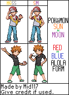 Pokemon Sun and Moon: Alola Red Vs Alola Leaf (Adult Leaf) 