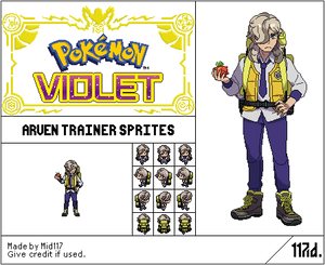 PKMN Violet Arven Trainer Sprites