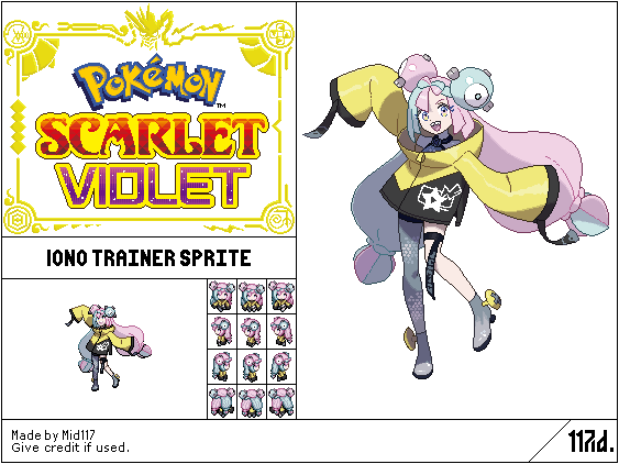 Pokemon SV - Geeta Trainer Sprites [GBA Style] by RHcks on DeviantArt