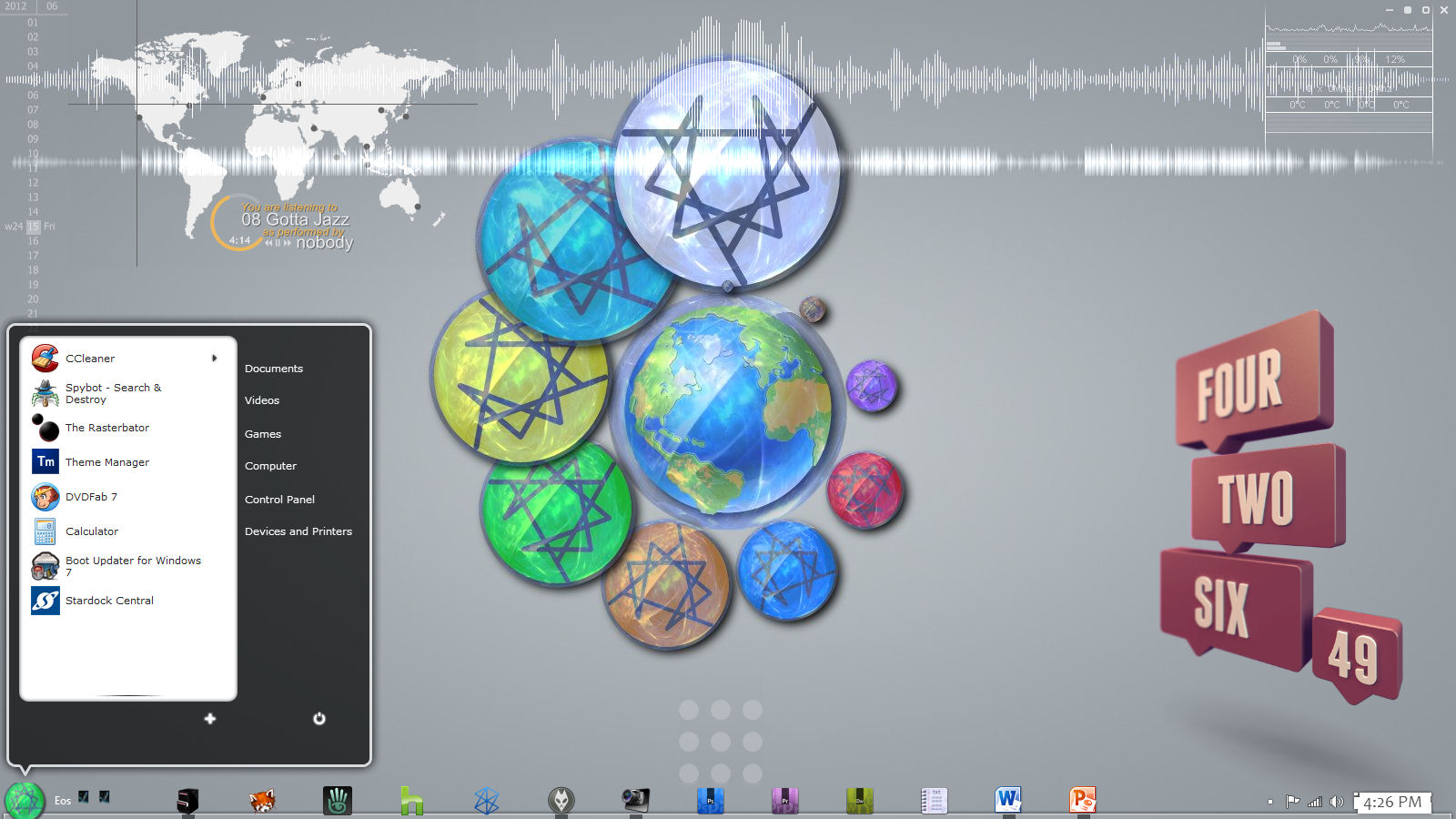 default Eos desktop