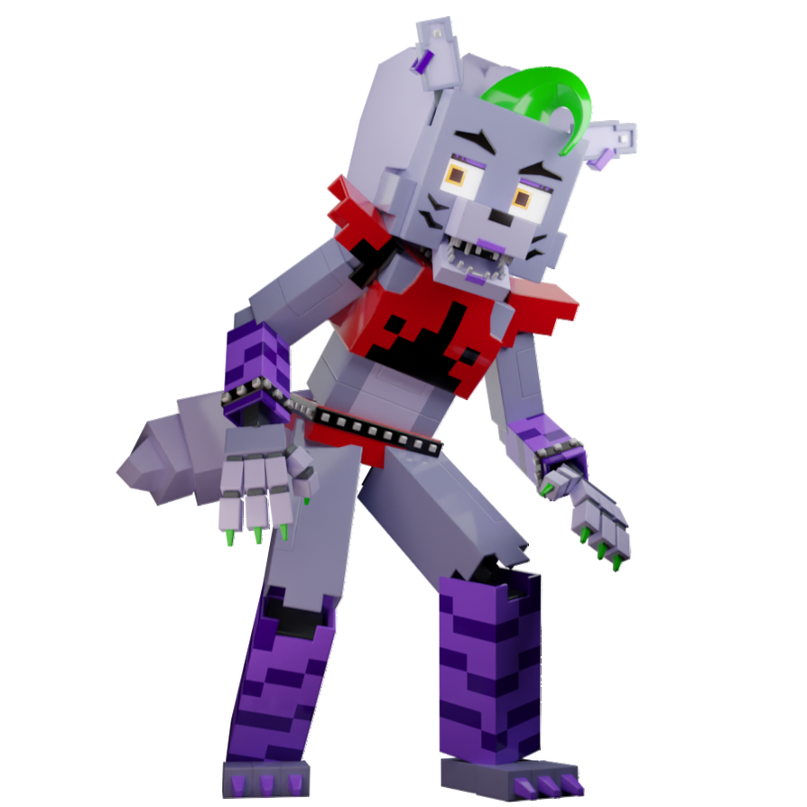 Minecraft Roxy Wolf Minecraft Styled Roxanne Wolf by MallowBrain13 on DeviantArt