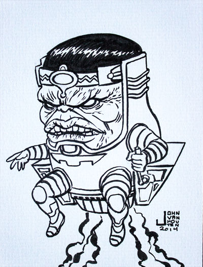 MODOK Inktober 2014 Drawing by jbyrd117 on DeviantArt