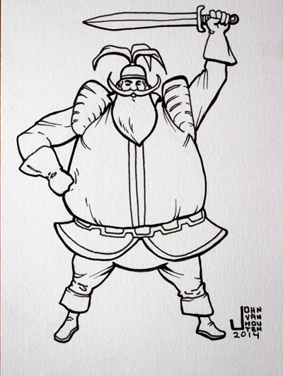 Volstagg Inktober 2014 Drawing