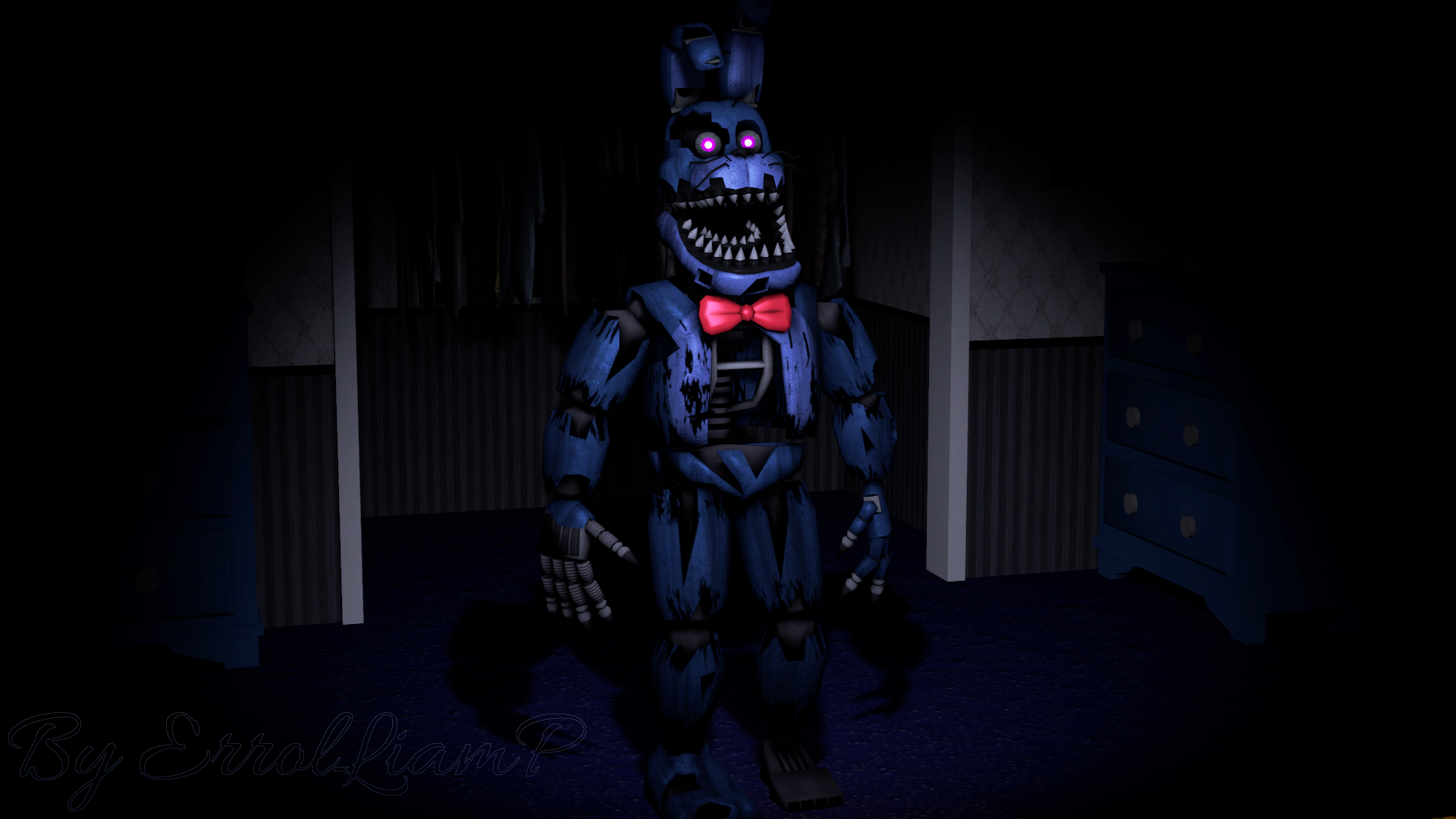 Steam Workshop::Fnaf Nightmare Bonnie (audio responsive)