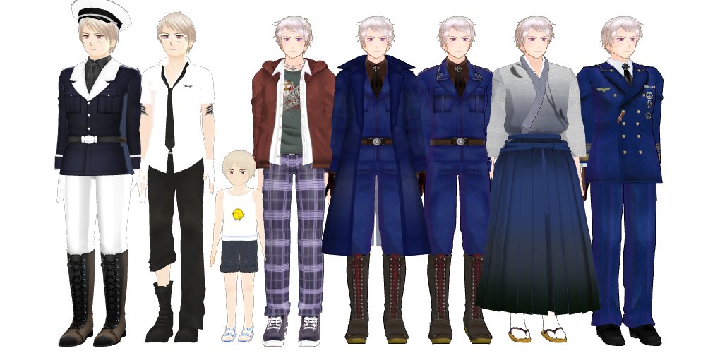 Prussia Models All by Bindi-the-skunk on DeviantArt