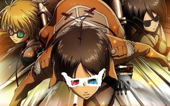 attack on titan- 3D glasses