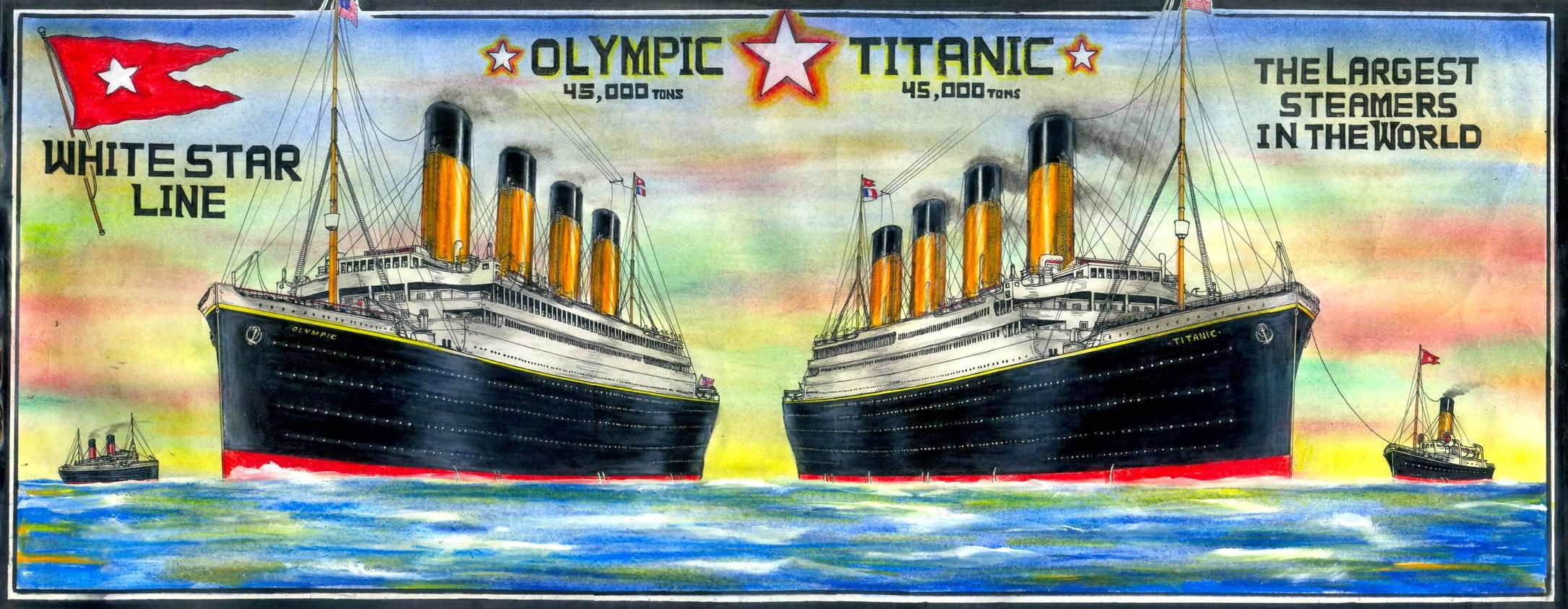 Olympic and Titanic Poster