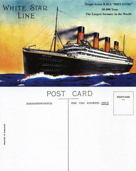 RMS Britannic Postcard