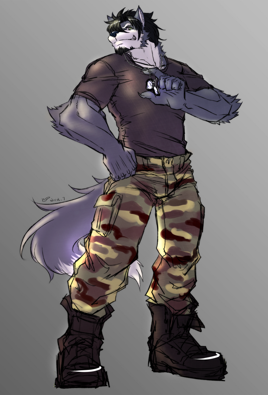 Army Wolf by Bloody