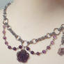 Amethyst Rose Necklace