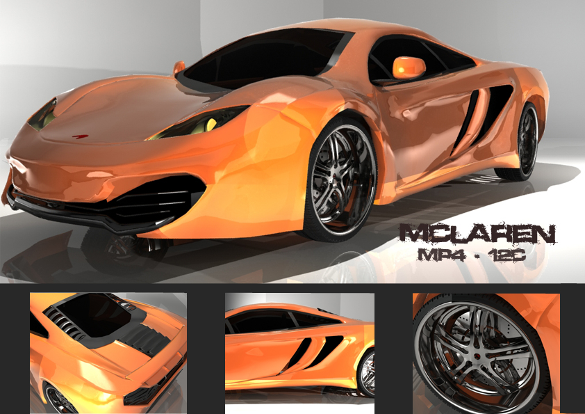 McLaren 3d Modelling