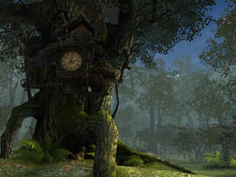 Fantasy forest background 2