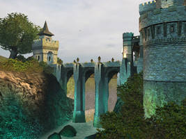 Fantasy castle background 7