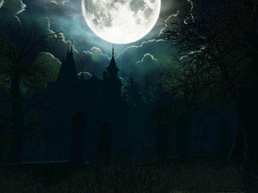 Haunted house background 13 by indigodeep