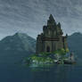 Fantasy castle background