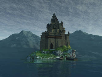 Fantasy castle background by indigodeep