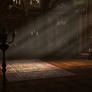 Baroque ballroom dark wood