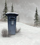 winter post background by indigodeep
