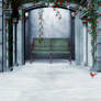 Winter alcove background