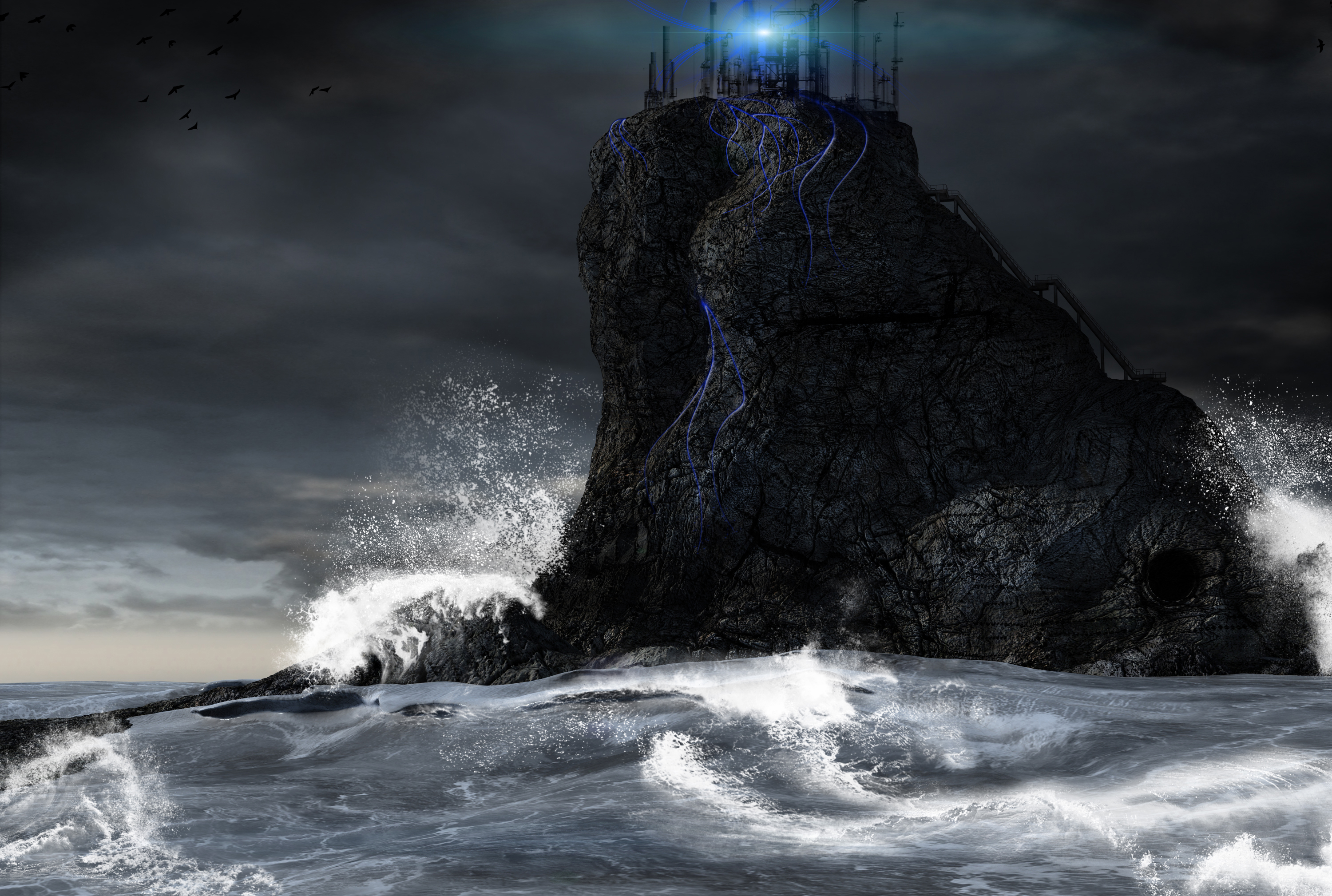 Sea rock background 2 by indigodeep on DeviantArt