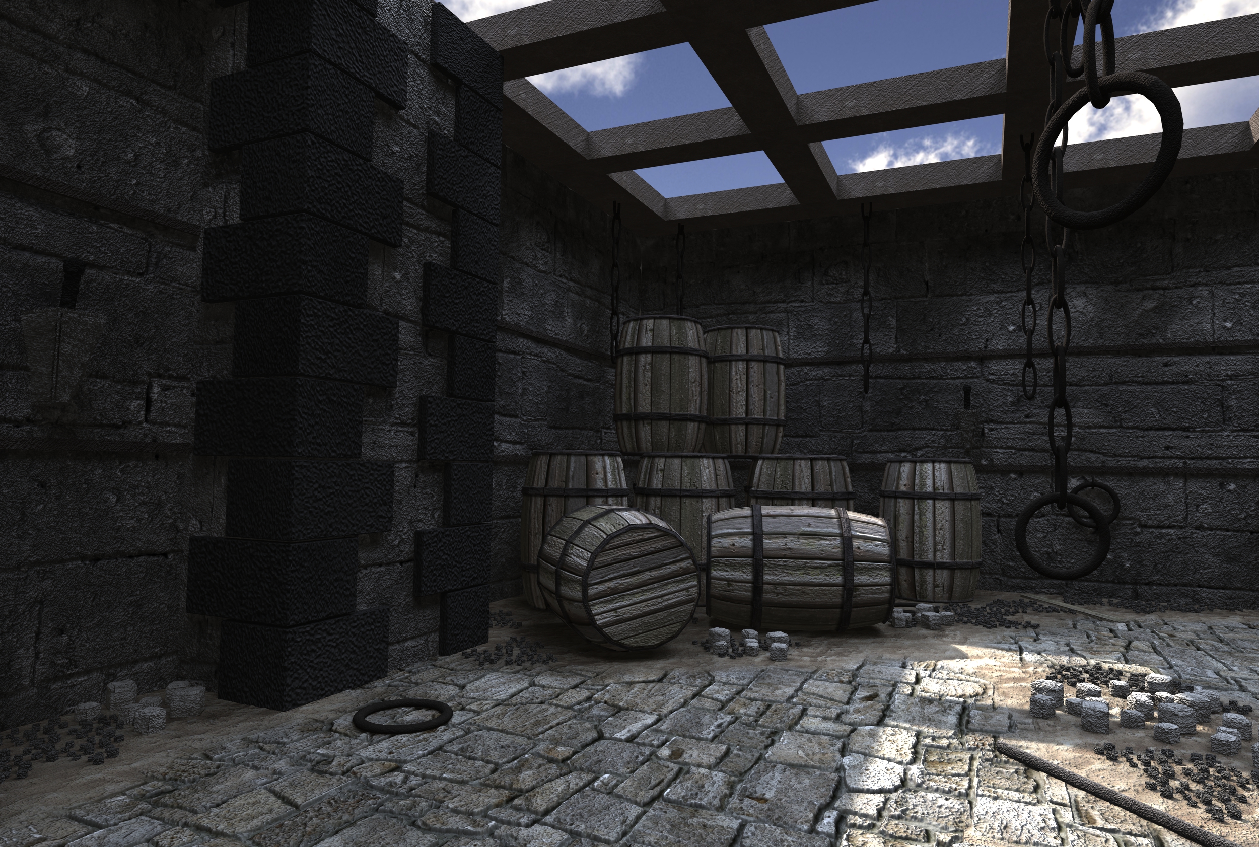 Stone lockup background