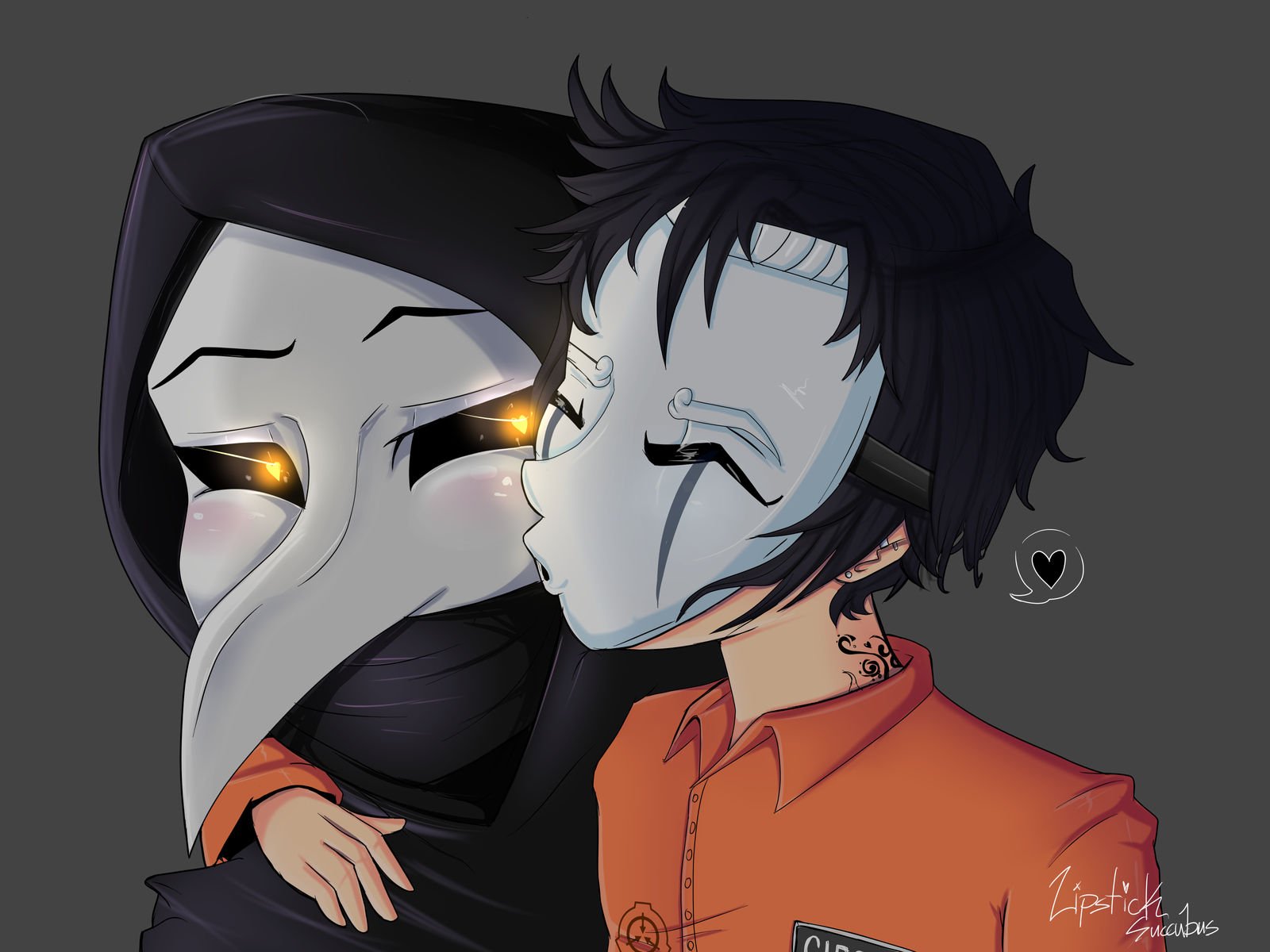 Scp 049 X Scp 035-Kiss by LipstickSuccubus on DeviantArt