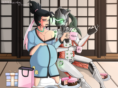 (Paid Commission) Mama Hanzo And Uncle Genji