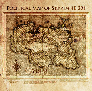 Elder Scrolls: Political map of Skyrim 4E201