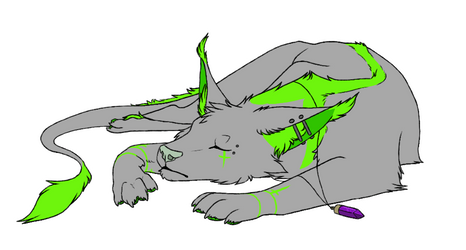 Ravensfeather Sleeping YCH