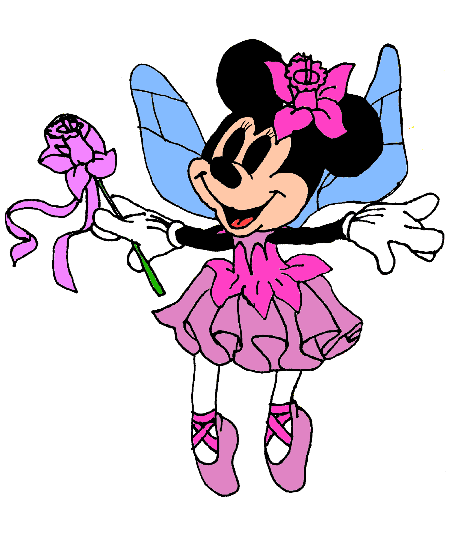 Minnie Color:blue Minnie Mouse with Color Part 26 by mansouralawadhi1 on DeviantArt